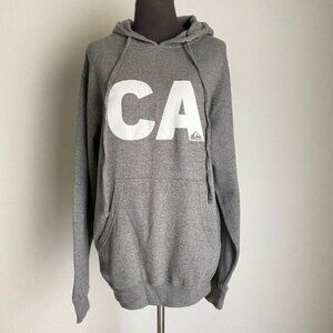 Quiksilver sz S gray California cotton sweatshirt‎ hoodie